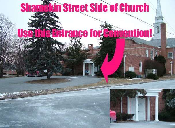 Convention Entrance Shamokin Street Side of Church